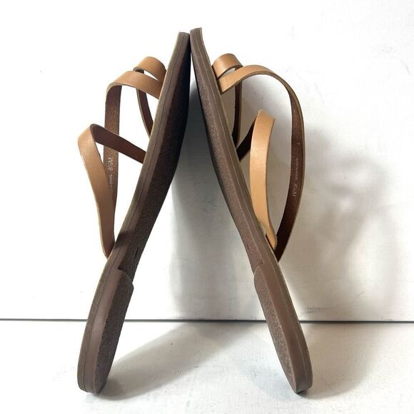 Madewell Womens Sz 8.5 M Tan Leather Slip On Slides Summer Comfort Casual Sandal - Picture 5 of 8